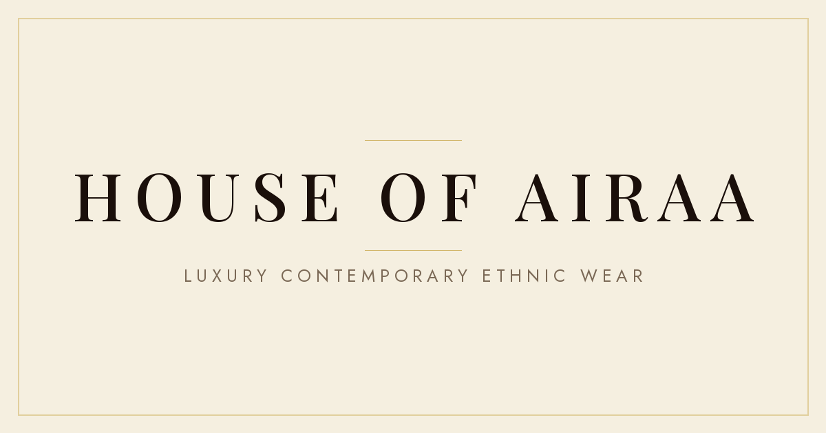 House of Airaa — luxury contemporary ethnic wear, brand logo